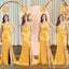 Mismatched Marigold Mermaid Cheap Bridesmaid Dresses Online, WG1082