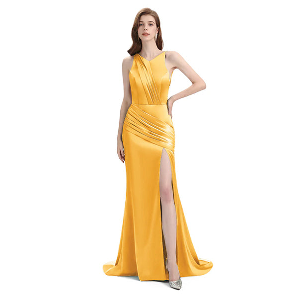 Mismatched Marigold Mermaid Cheap Bridesmaid Dresses Online, WG1082