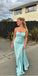 Popular Blue Sheath Side Slit Maxi Long Party Prom Dresses, Evening Dress,13189