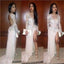Sexy Side Slit Prom Long Prom Dresses,  Long Sleeve Prom Dresses,Custom Prom Dresses, PD0014