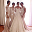 Affordable Mismatched Lace Mermaid Long Wedding Bridesmaid Dresses, WG331