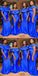 Blue Mermaid Off Shoulder Cheap Long Bridesmaid Dresses,WG1303