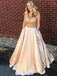 Cap Sleeves A-line Rhinestone Long Evening Prom Dresses, Sparkly Sweet 16 Dresses, 18335