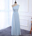 Cheap Pale Blue Floor Length Mismatched Chiffon Bridesmaid Dresses Online, WG538