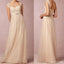 Elegant Off Shoulder Sweet Heart Formal Floor-Length Lace Top Tulle Zipper Back Cheap Bridesmaid Dresses For Wedding, WG19