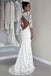 Long Sleeve Lace Open Back Mermaid Wedding Dresses,  2017 Long Custom Wedding Gowns, Affordable Bridal Dresses, 17117