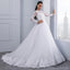 Long Sleeves Detachable Lace Cheap Wedding Dresses Online, Cheap Bridal Dresses, WD498