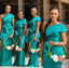 Mismatched Afridan Green Cheap Wedding Bridesmaid Dresses, WG353