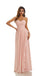 Pink A-line Strapless Sweetheart Cheap Chiffon Long Bridesmaid Dresses,WG1422