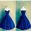 Royal blue Ball Gown sweetheart simple tight homecoming prom gown dress,BD00155