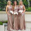 Sequin One Shoulder Popular Shinning Cheap Long Bridesmaid Dresses, WG372