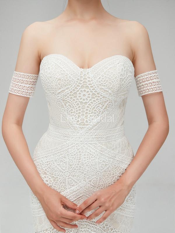 Sexy Lace Mermaid Cheap Wedding Dresses Online, Unique Bridal Dresses, WD556