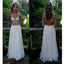 Sexy White Junior Open Back Unique Gorgeous Long Prom Dress, WG532