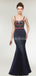 Spaghetti Straps Black Mermaid Long Evening Prom Dresses, Evening Party Prom Dresses, 12018