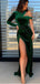 Unique Mermaid One Shoulder High Slit Cheap Bridesmaid Dresses,WG1345