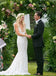 V Neck See Through Mermaid Cheap Wedding Dresses Online, Cheap Lace Bridal Dresses, WD438