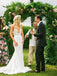 V Neck See Through Mermaid Cheap Wedding Dresses Online, Cheap Lace Bridal Dresses, WD438